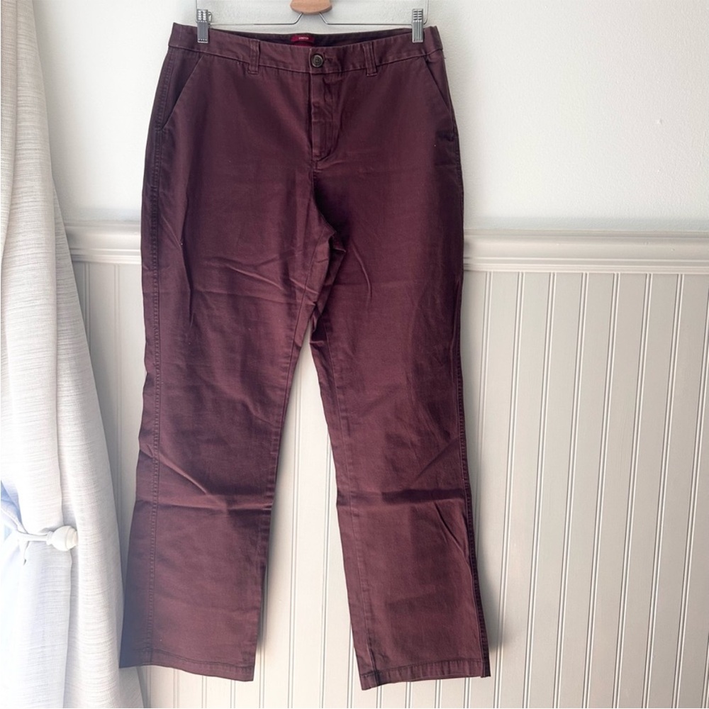 Merona Size 12 Maroon Straight Leg Pants